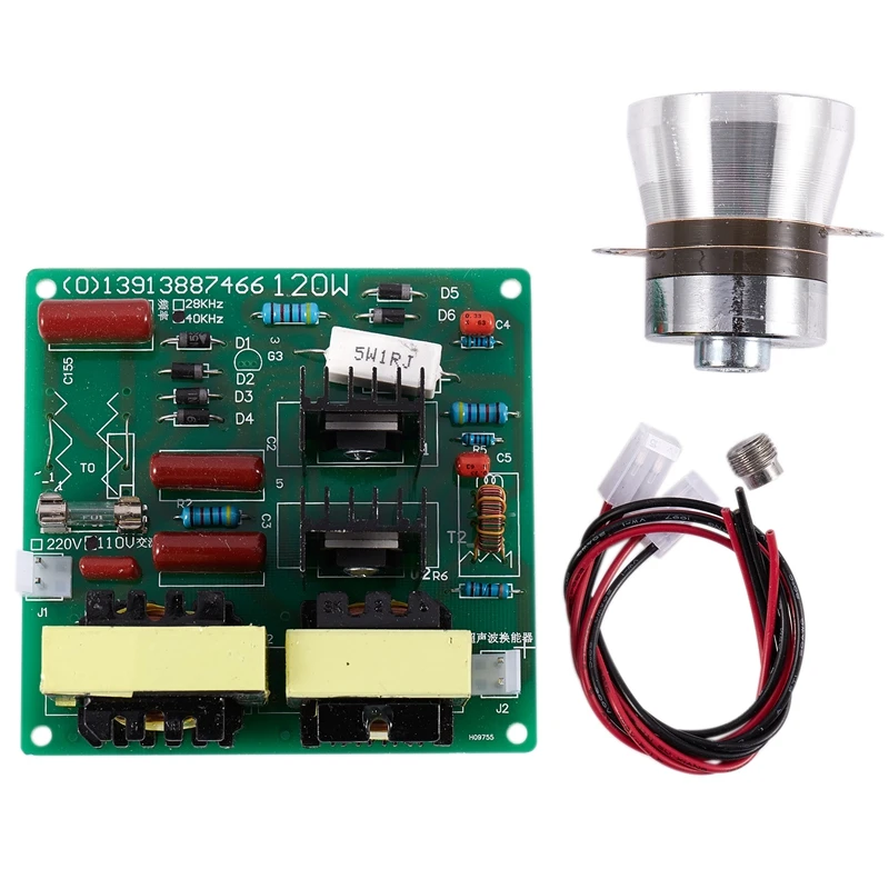 Ac 110v 100w 40k Ultrasonic Cleaner Power Driver Board+1pcs 60w Transducer For Cleaning Machines | Бытовая техника