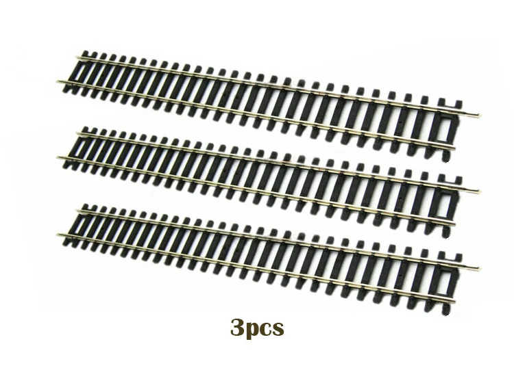 3pcs straight track Миниатюрная модель 1: 87 G239 прямая направляющая 239 мм прямая направляющая 55200 Аксессуары материал поезд модель песочного стола аксессуары - Цвет: 3pcs straight track