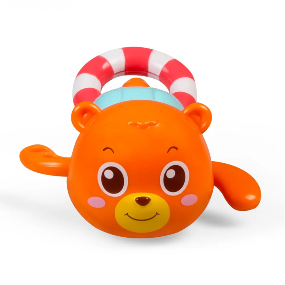 Lovely Baby Bath Toys Plastic Cartoon Bear Shape Wind Up Toy Creative Clockwork Toy Kid Gift High Quality