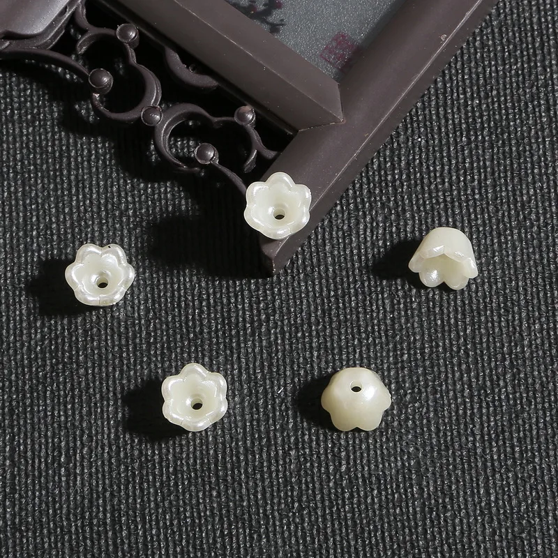 Mix 24 Stile 10 Stücke ABS Perle Farbe Blütenblatt Acryl Perlen Kappen Für Schmuck Machen Diy Handarbeiten Finden Zubehör Liefert – Detail 19