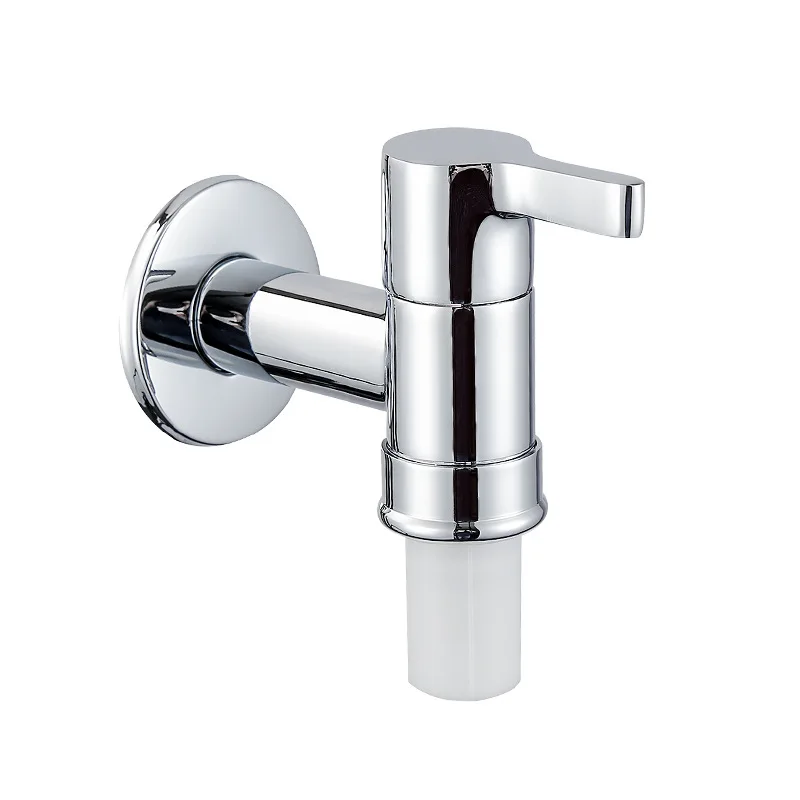 

High Quality Solid Brass Chrome Washing Machine Faucet Outdoor Garden Tap 1/2" Thread Wall Mount Bibcock
