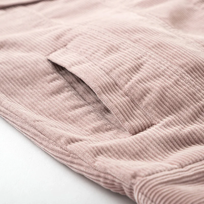 Most effective  SEMIR Jacket women 2019 autumn new corduroy cotton jacket lapel loose tooling jacket tide turn-down