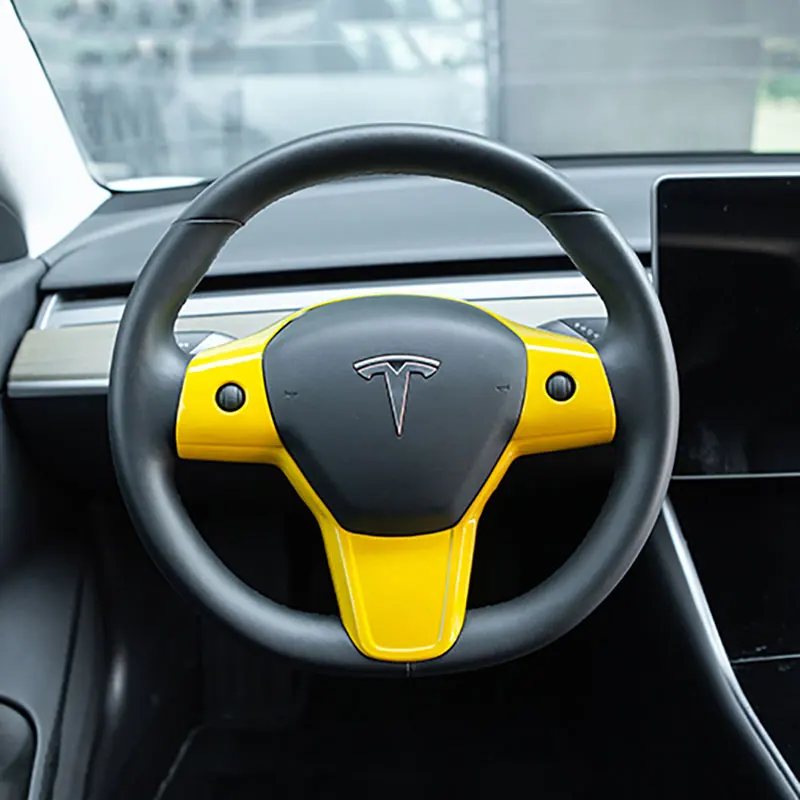 Для Tesla Model 3 18 20 интегрированная наклейка на руль 4 цвета|Лепнина для интерьера| |