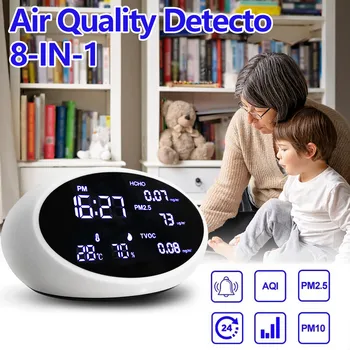 

M10 Air Quality Monitor for PM2.5 AQI Professional Electrochemical Sensor Detector Real Time Display range quick sensing tester