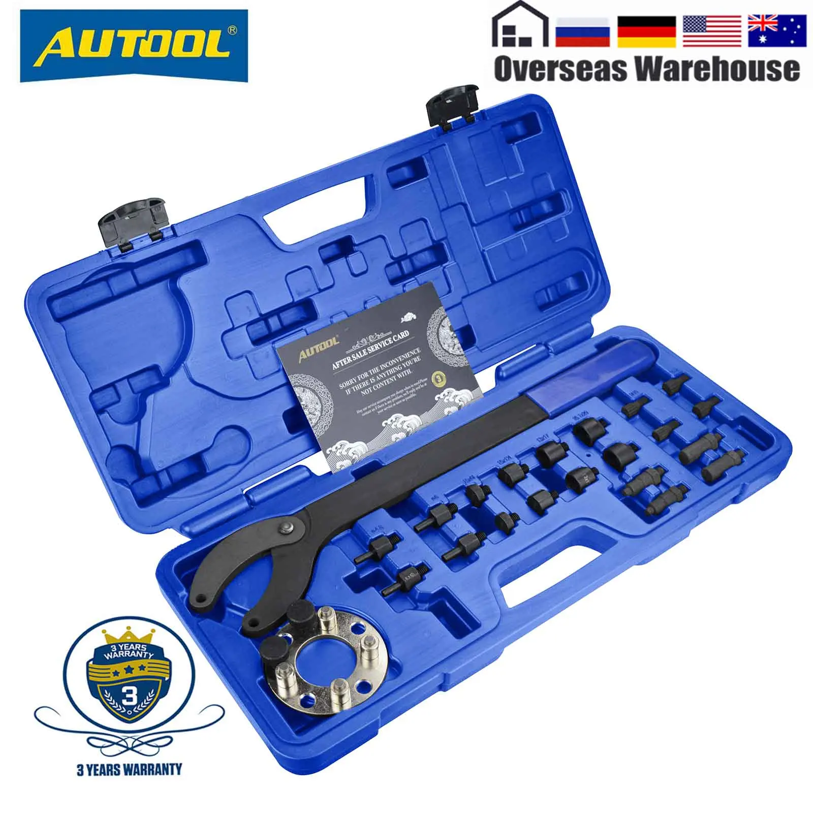 AUTOOLCamshaftPulleyHolderToolSetCamshaftPulleySupportPlate