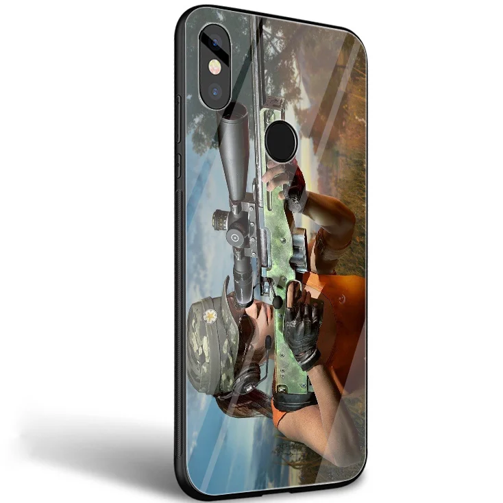 Pubg Стекло чехол для телефона для Xiaomi mi 8 Lite 9 A1 A2 Red mi Примечание 5 6 7 Pro 6A 4X Pocophone F1 крышка
