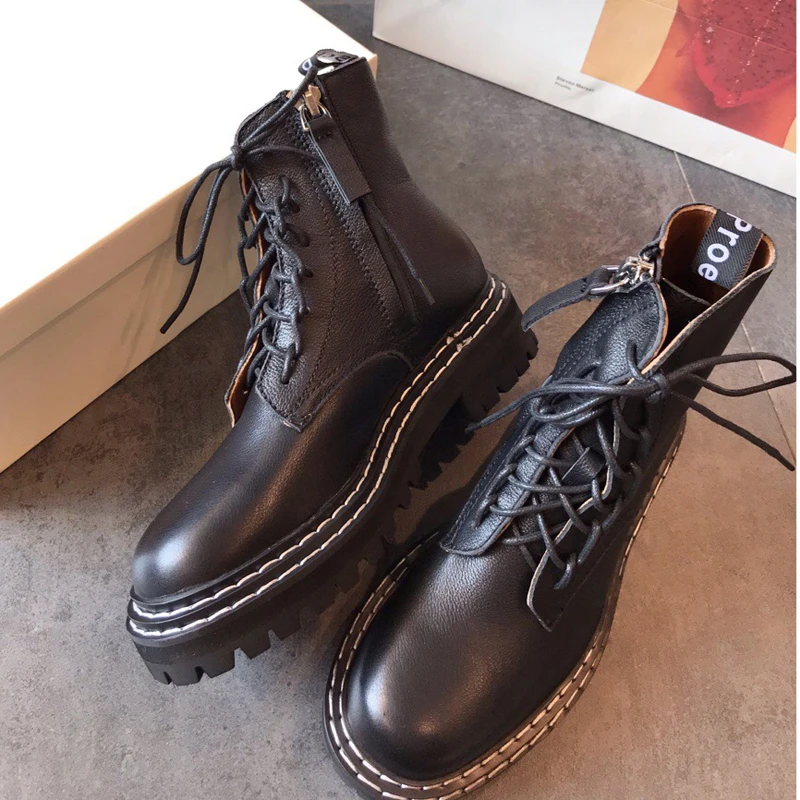Новинка года; ботинки в стиле пэчворк; женская обувь на шнуровке; Zapatos De Mujer; ботильоны; botas Mujer; шикарная женская обувь; женские Ботинки martin на платформе