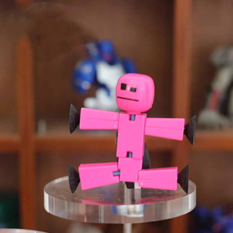 Stickbot-무작위 컬러 스크린 애니메이션 장난감 어린이용, 빨판 장난감, 2 개