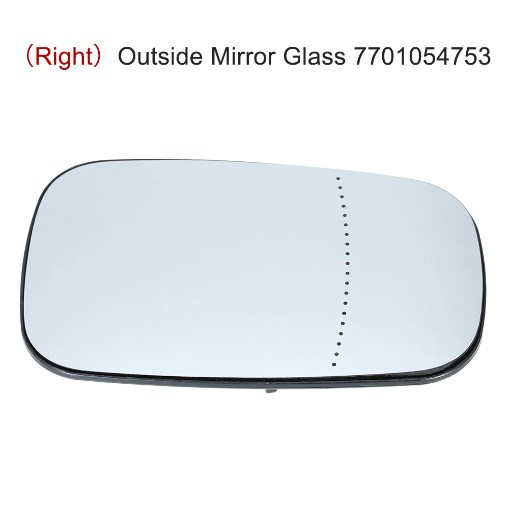 Left/Right Outside Mirror Glass Rearview Mirror Glass for MEGANE II 2/LAGUNA II 2/Clio III - Color: Right