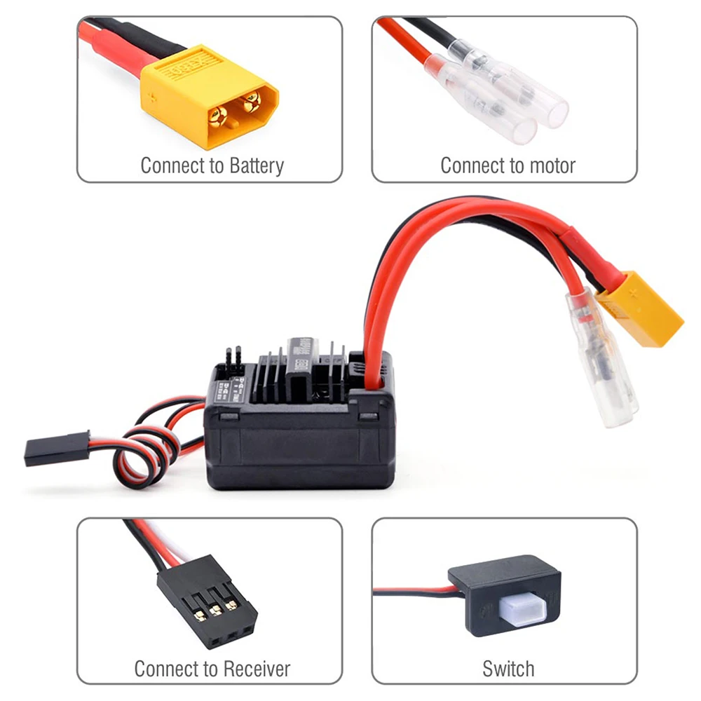 SURPASSHOBBY ESC 80A Щеточный для RC Краулеров 1/10 1/12 - Wltoys