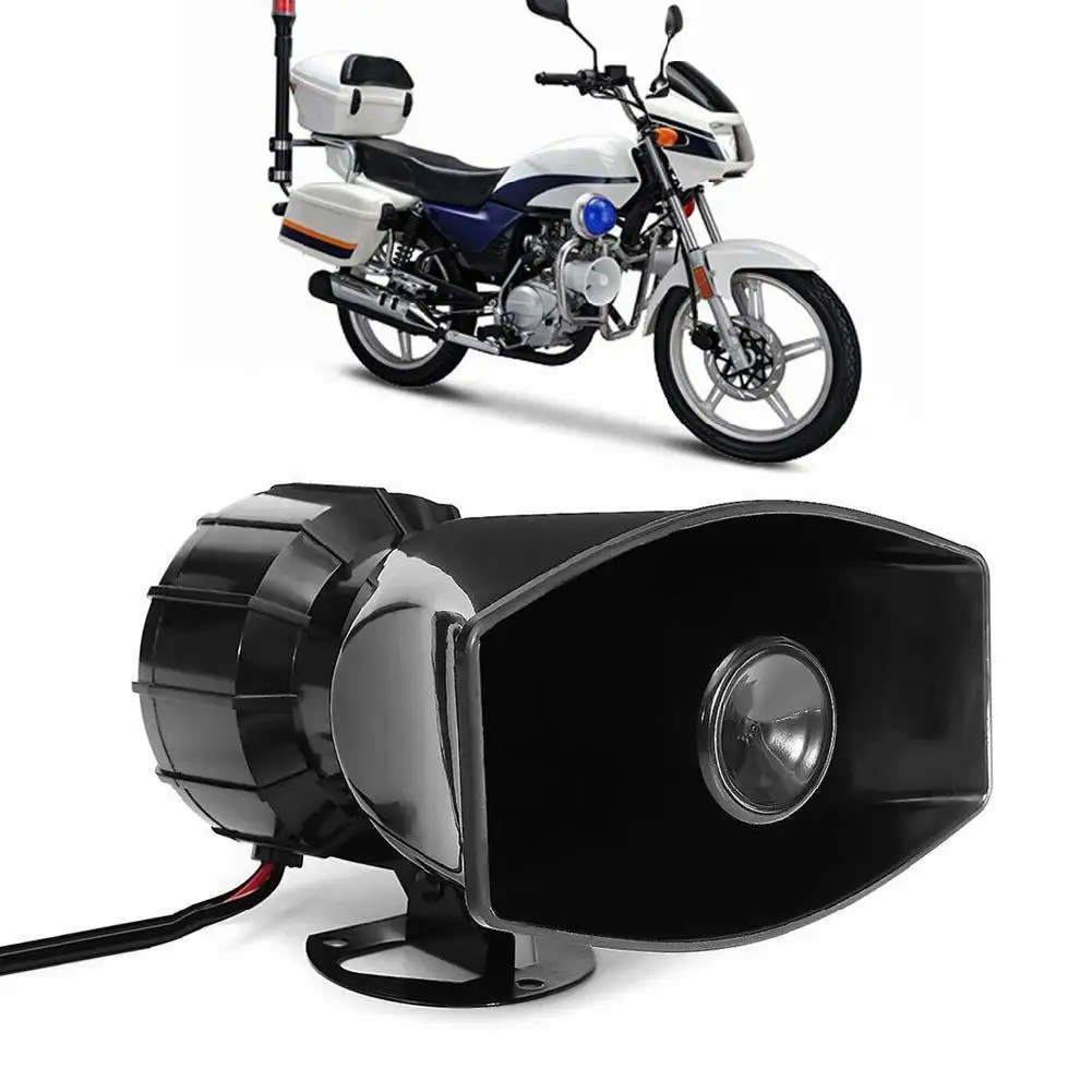 

12V 100W 7 Sound Car Electronic Warning Siren Motorcycle Alarm Firemen Ambulance Loudspeaker with MIC Car Alarm Horn