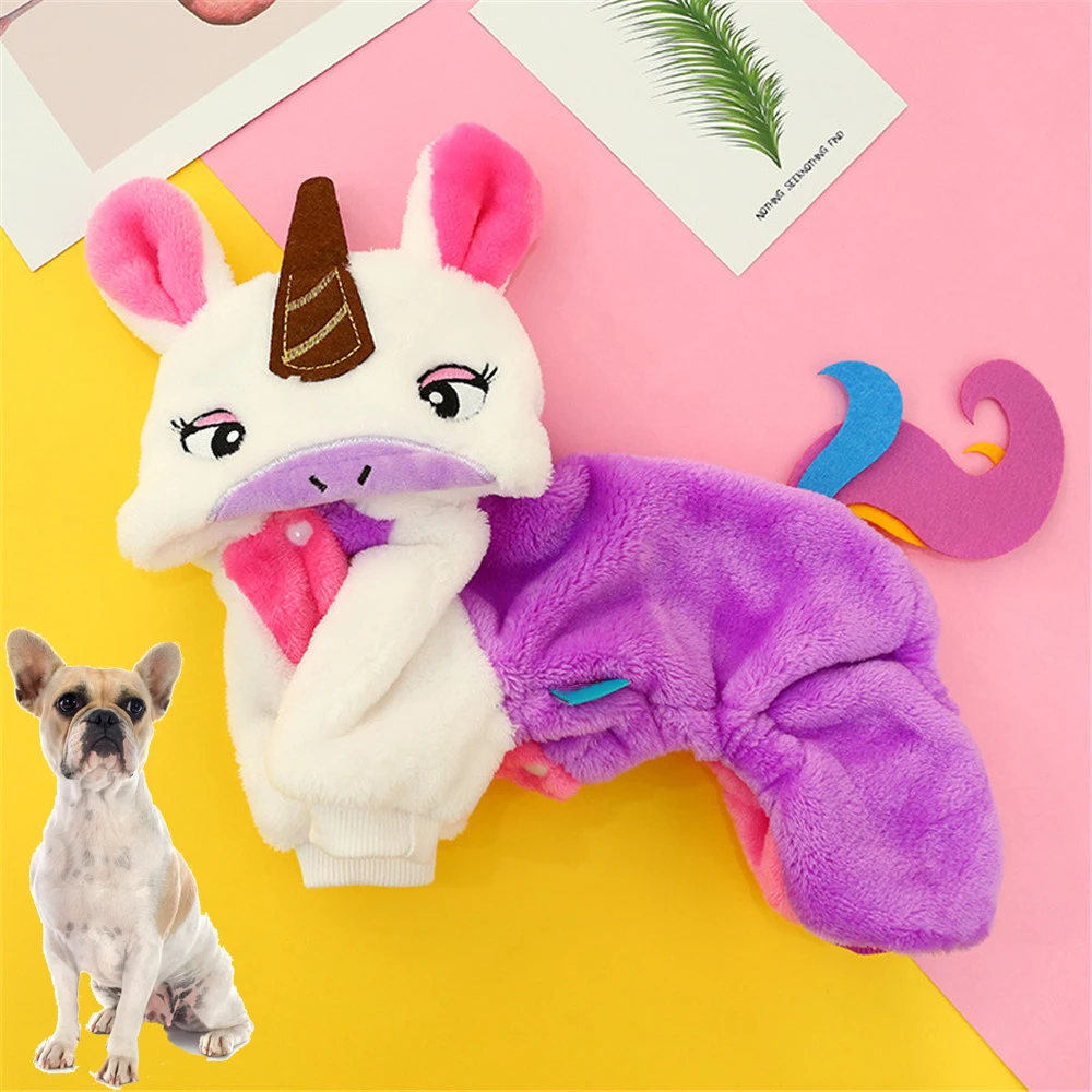 

Miflame Cartoon Dog Sweater Fllece Pet Hoodies For Dog Clothes Cute Small Dog Clothing Schnauzer Bichon Clothes Dog Pajamas Warm