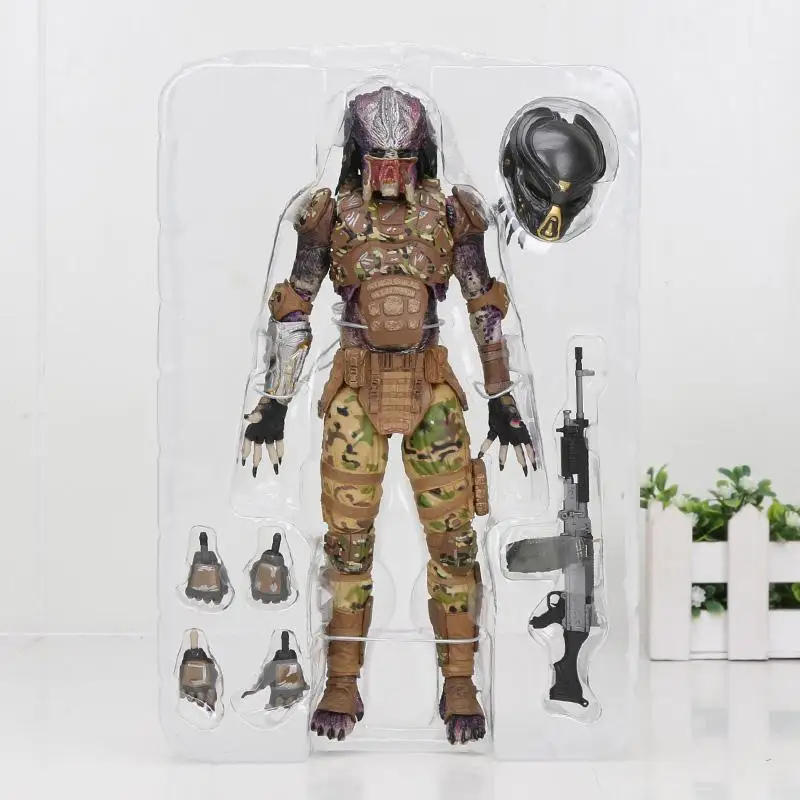 10 without box 20 см NECA термальная беглый Хищник Серия фигурка хищника конечная джунгли Охотник джунгли демон бетонный клан лидер фигурка игрушки - Цвет: 10 without box
