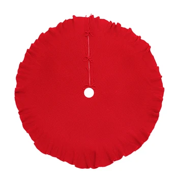 

1pc Christmas Tree Skirt Reusable Decorative Round Durable Christmas Tree Bottom Skirt