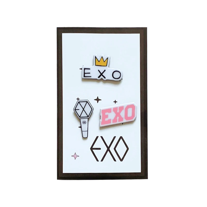 Корейская комбинация группа Pin BLACKPINK TWICE EXO GOT7 SEVENTEEN логотип эмаль брошь подарок для друзей фанатов