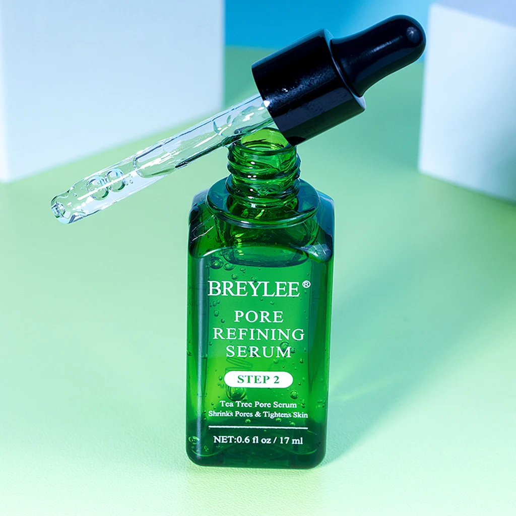 BREYLEE Shrink Pores Serum Pore Tightens Refining Moisturizing Essence Whitening Anti-aging Oil Control Facial Essence Skin Care