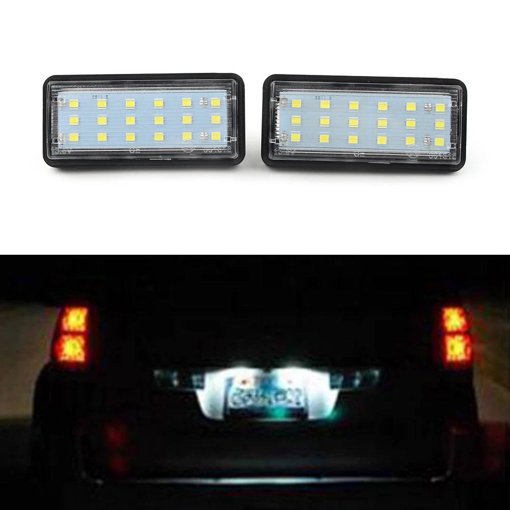 2PCS LED License Plate Light For Toyota Land Cruiser Mark X Lexus LX470 LX570
