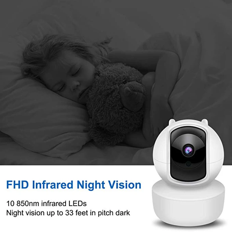 Wouwon HD 1080P IP камера наблюдения безопасности монитор Wi-Fi беспроводной мини сигнал тревоги камера видеонаблюдения для помещений детская камера iCSee XMEye