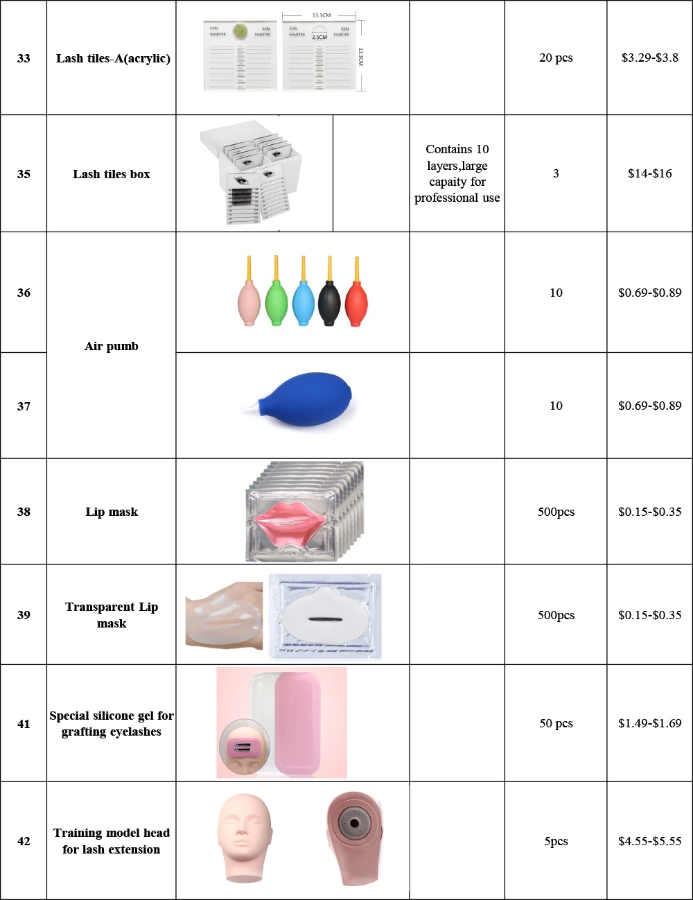 Price List--Tools For Eyelash Extension-6