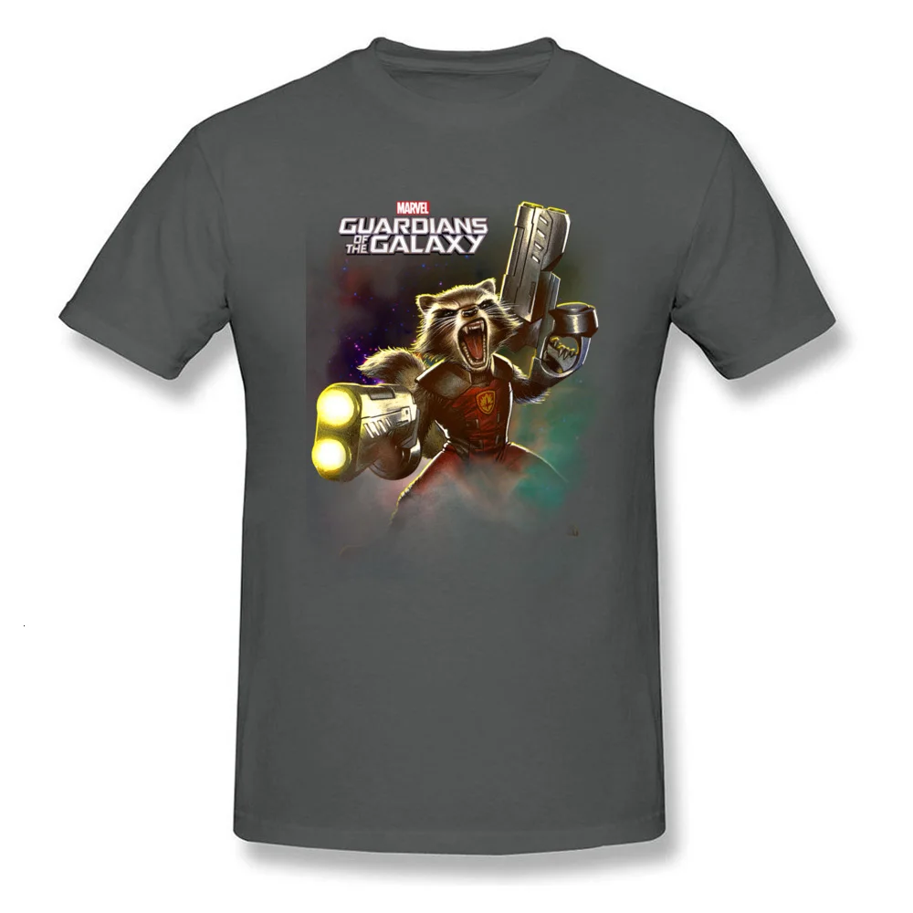DarkGrey Midnite star Marvel, ракета, енот, футболки для мужчин, футболки для влюбленных, топы на день, черная футболка, короткая, новая, хлопковая, с принтом, одежда для вечеринок - Цвет: DarkGrey