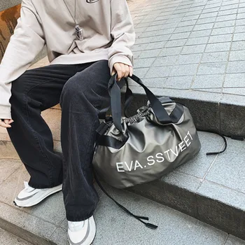 

2020 New Waterproof Large Capacity Storage Bag Short Travel Totes Women Fashion Personalized Drawstring Handbags B585