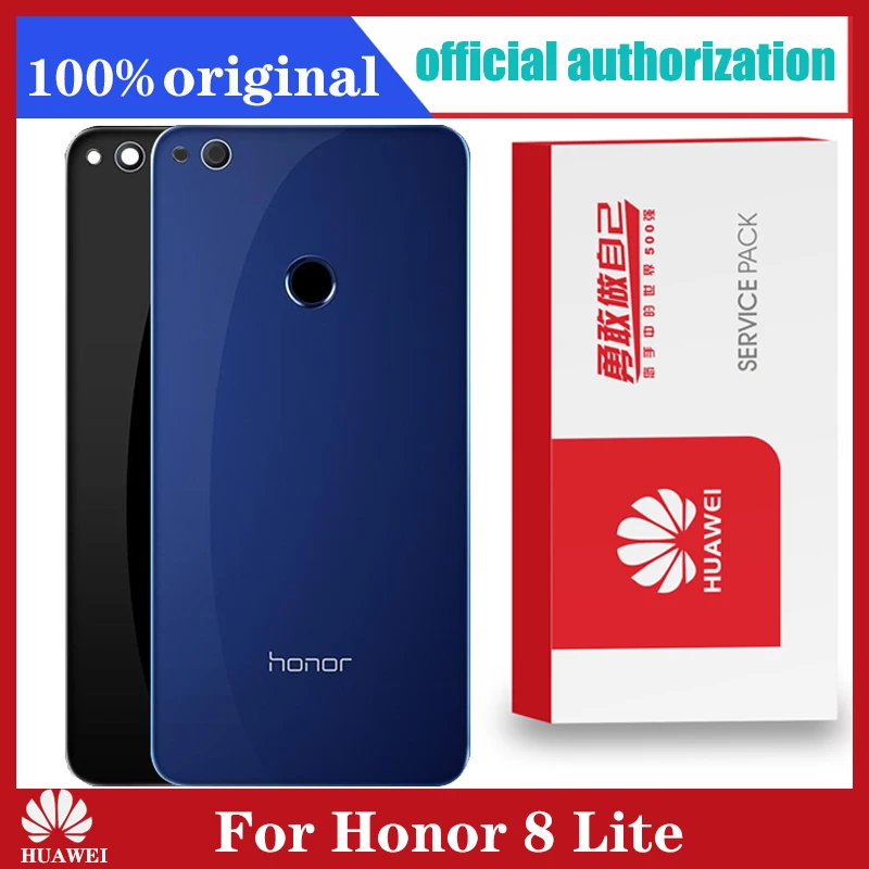 Оригинальная запасная задняя крышка для HUAWEI Honor 8 LITE аккумулятор стекло с