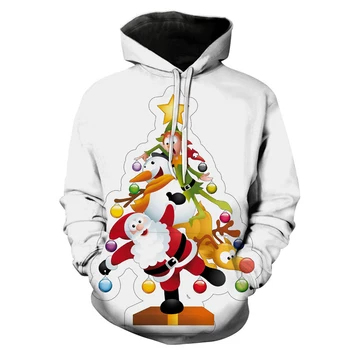 

merry christmas Santa Claus casual 3D Printed Hoodie/Sweatshirt/Jacket/Mens Womens colorful funny style