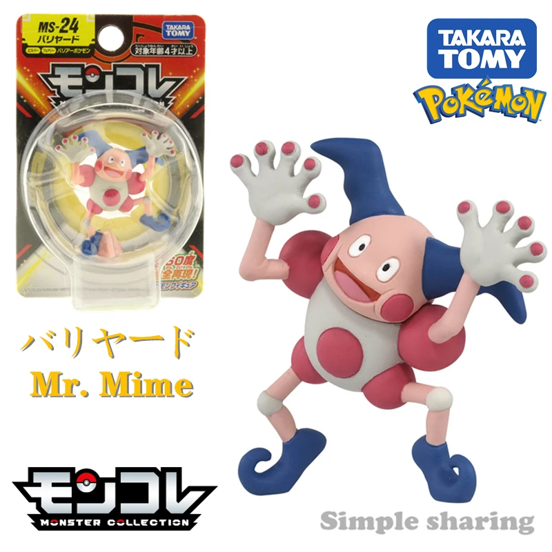Takara Tomy Pokemon Moncolle Monster Collection Ms 24 Mr Mime Barrierd Action Figures Aliexpress