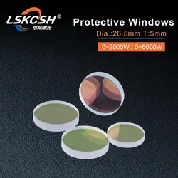 LSKCSH 50 шт./лот IPG Волокна Лазерная защитное стекло защиты зеркала 26,5*5 мм 2000 Вт 6500 Вт волокна лазерной резки агенты