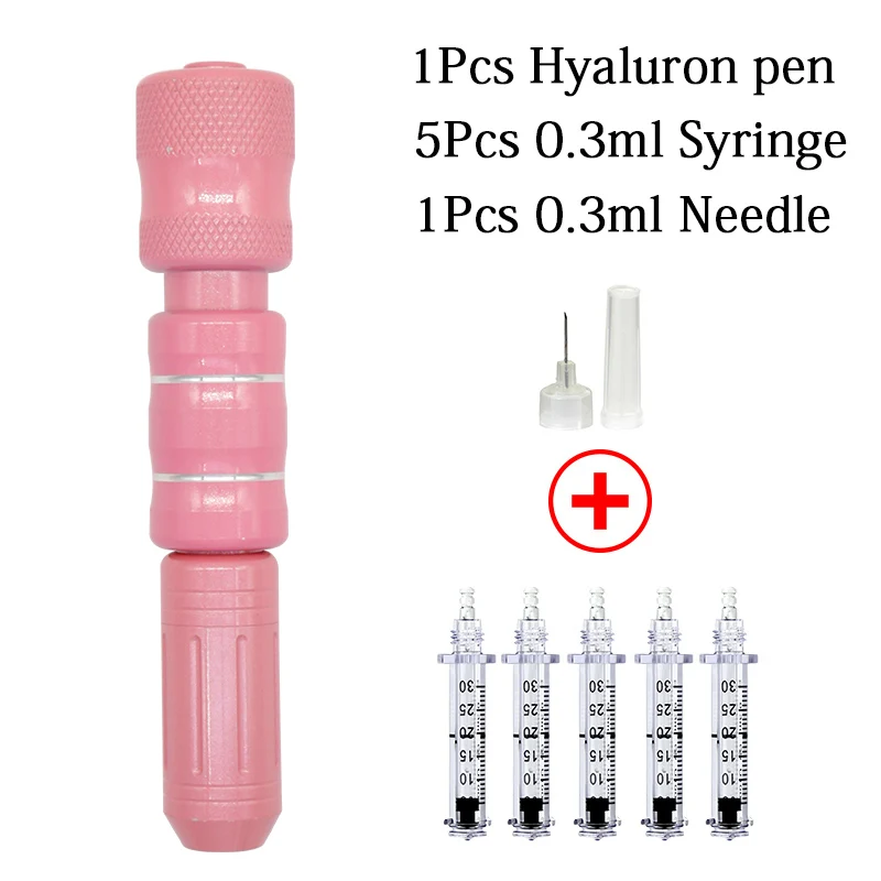 pink kit 0,3 мл одноразовый стерильный шприц с ампульной головкой индивидуально упакованный для гиалуроновой ручки Гиалуроновый пистолет неинвазивный водный шприц - Номер модели: pink kit