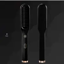 

Straightener Flat Iron Hair Straightening Brush Curling Iron Hair Curler Comb Hot Heating Comb Hair Straight Styler professional