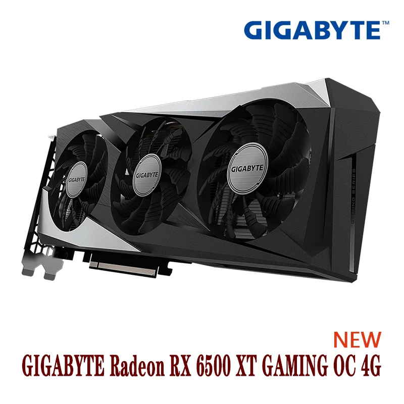 graphics cards computer GIGABYTE Radeon RX 6500 XT GAMING OC 6500XT 4G  4GB  18000MHz  GDDR6 64-bit  6nm NEW gpu pc