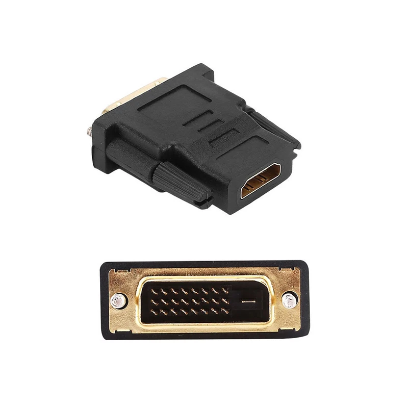 Конвертер M F DVI Male HDMI Female позолоченный адаптер для HDTV LCD высокое качество| |