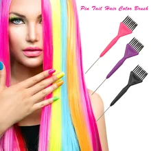 Расческа для окрашивания волос, расческа, пластиковая ручка с хвостом, салонная щётка для окраски волос, парикмахерская расческа для окрашивания волос, инструмент для укладки волос