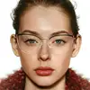 2023 Fashion Myopia Optical Glasses Women Luxury Brand Metal Cat's Eye Frame Anti Blue Light Computer Eyeglasses Minus -2 -3 -6 2