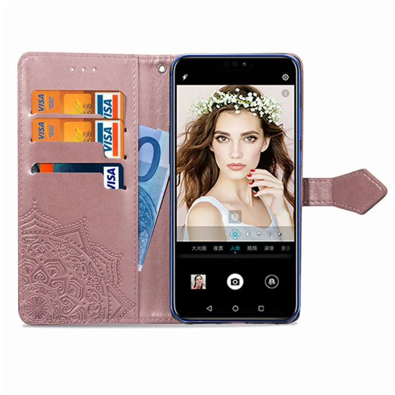 Кошелек кожаный чехол для Huawei Ascend G700 G730 G740 GX1 Коврики 7 P1 S XL P2 P6 P6S P7 мини крышки чехлы для телефонов с изображением цветов Fundas