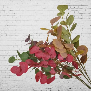 

Artificial flowers 90cm money leaves branches,eucalyptus leaves,artificial plants,wedding decorative flowers,greenery