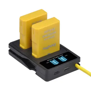 

1530mAH EN-EL14a EN-EL14 EL14 Battery + USB Charger with Type C for Nikon D5600,D5500,D5300,D5200,D5100,D3200,D3300,P7800,P7100