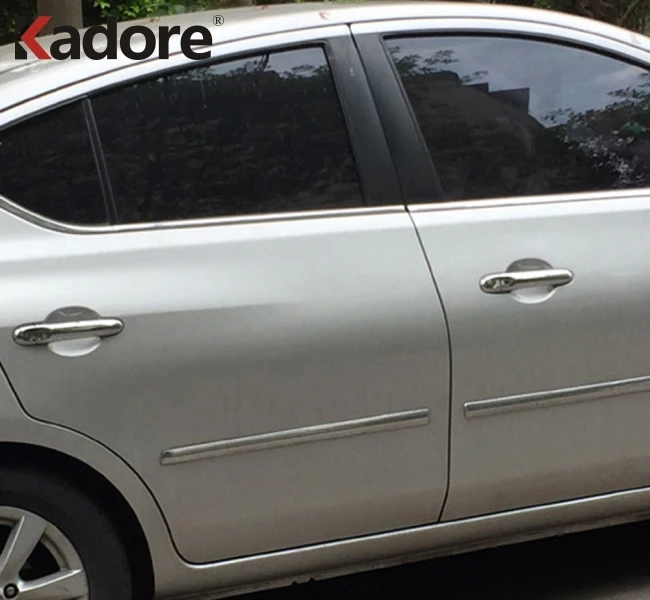 Хромированная накладка на дверную ручку для Nissan Tiida Versa латио Micra March Juke 2009 2010 2012 ABS