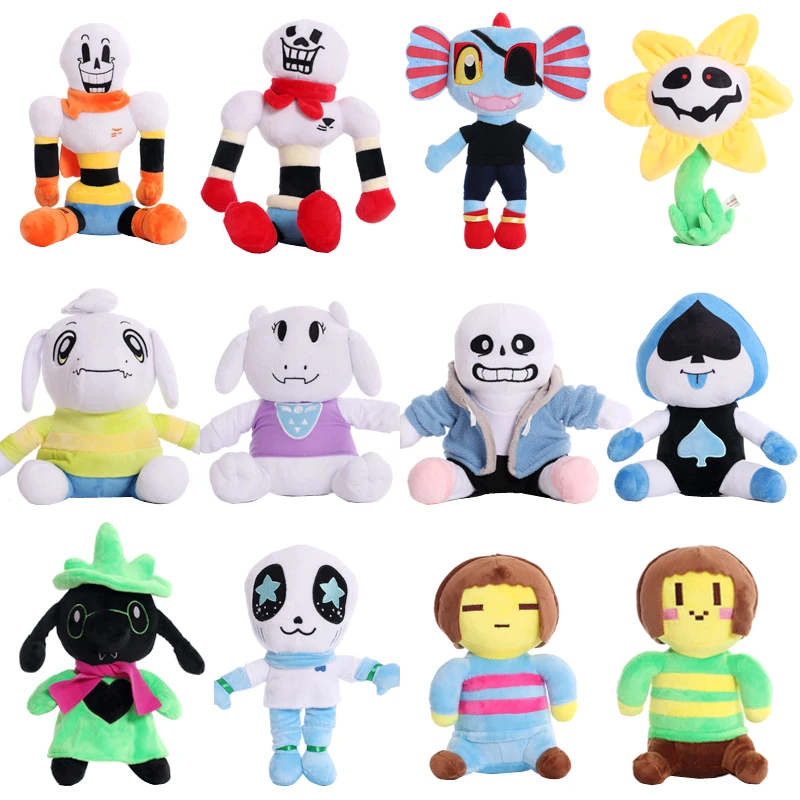 

20-30cm Undertale Periphery Anime Plush Toy Dolls Sans Toriel Frisk Game Figures Model Dolls Toy Children Christmas Gifts