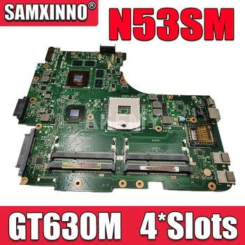 

N53SM Motherboard W/ 4*Slots GT630M 2G For ASUS N53S N53SV N53SN N53SM laptop Motherboard N53SM Mainboard Test work 100%