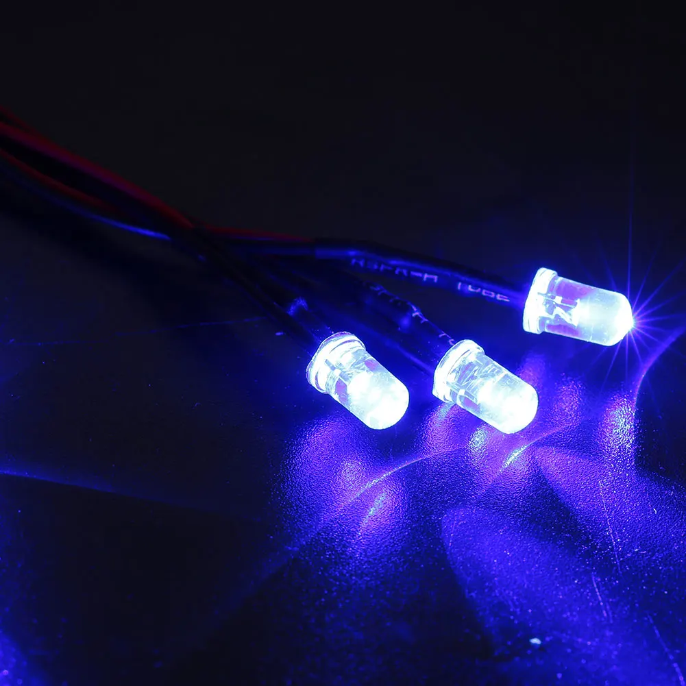 Blue 5MM Lamp 5 Color Replacement Car Home Furniture LED Bulb Flexible F5 DIY Lighting Fixture Indicator Light Decoration Boat - Цвет: Blue