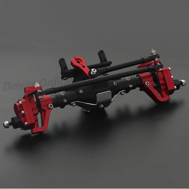 RC Car Front Rear Metal Portal Axle CNC Aluminum for 1/10 Crawler Axial SCX10 90046 AX10 RGT 86100 High Clearance Upgrade Parts