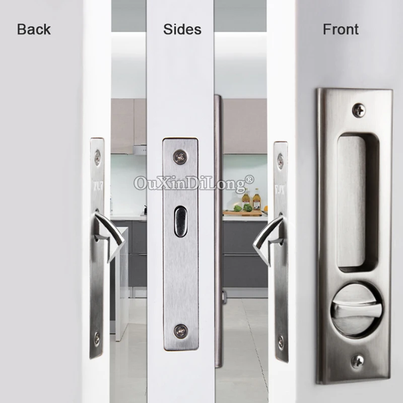 Single-side Sliding Door Lock Set, 5 Cores,