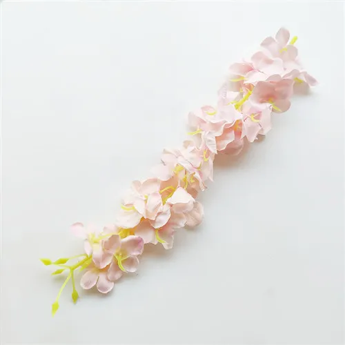100 шт. искусственная Гортензия цветы глицинии для DIY моделирование свадебная АРКА на стену, из ротанга корзина может быть расширение - Цвет: light pink 35cm
