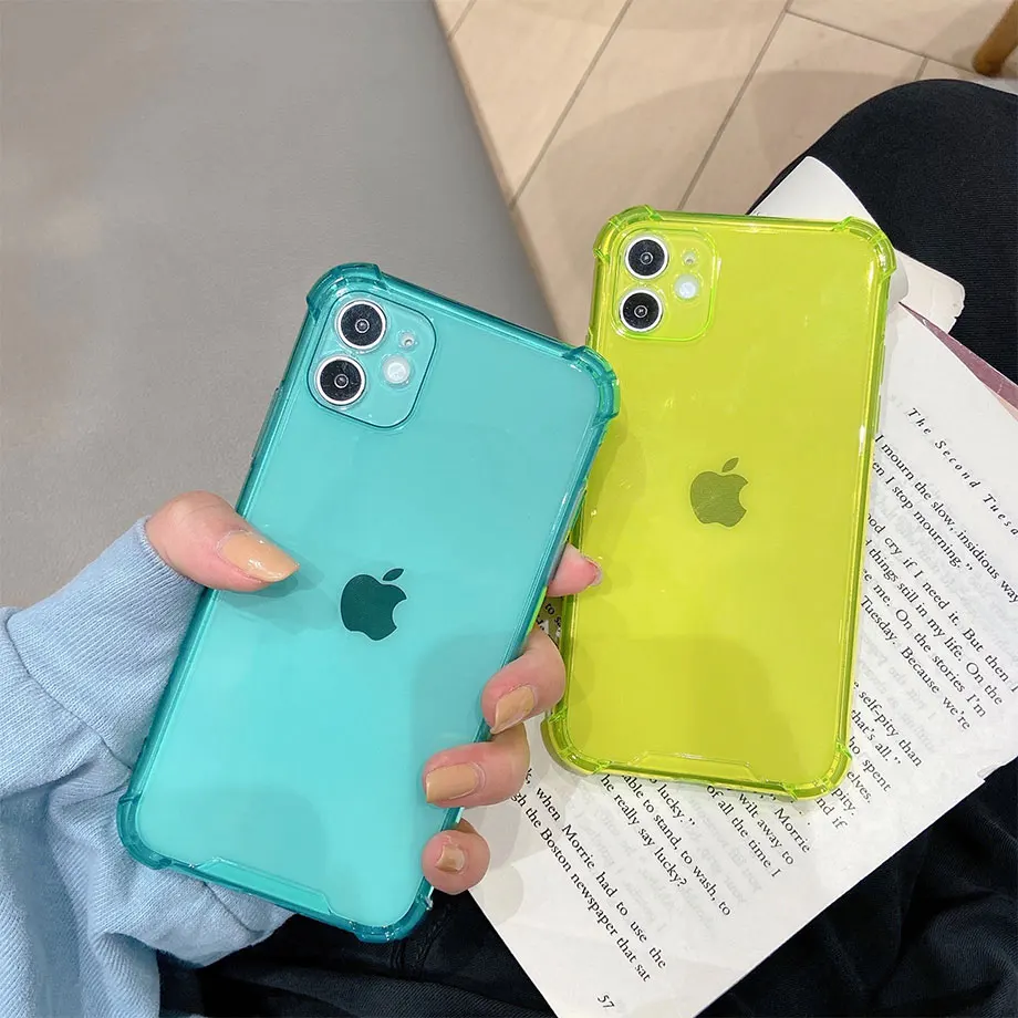 phone cases for iphone 11 Pro Max  Silicone Lens Protection Phone Case On For iPhone 11 12 Pro Max 8 7 6 6s Plus Xr Xs Max X Xs 12 Color Shockproof Soft Back Cover apple iphone 11 Pro Max case