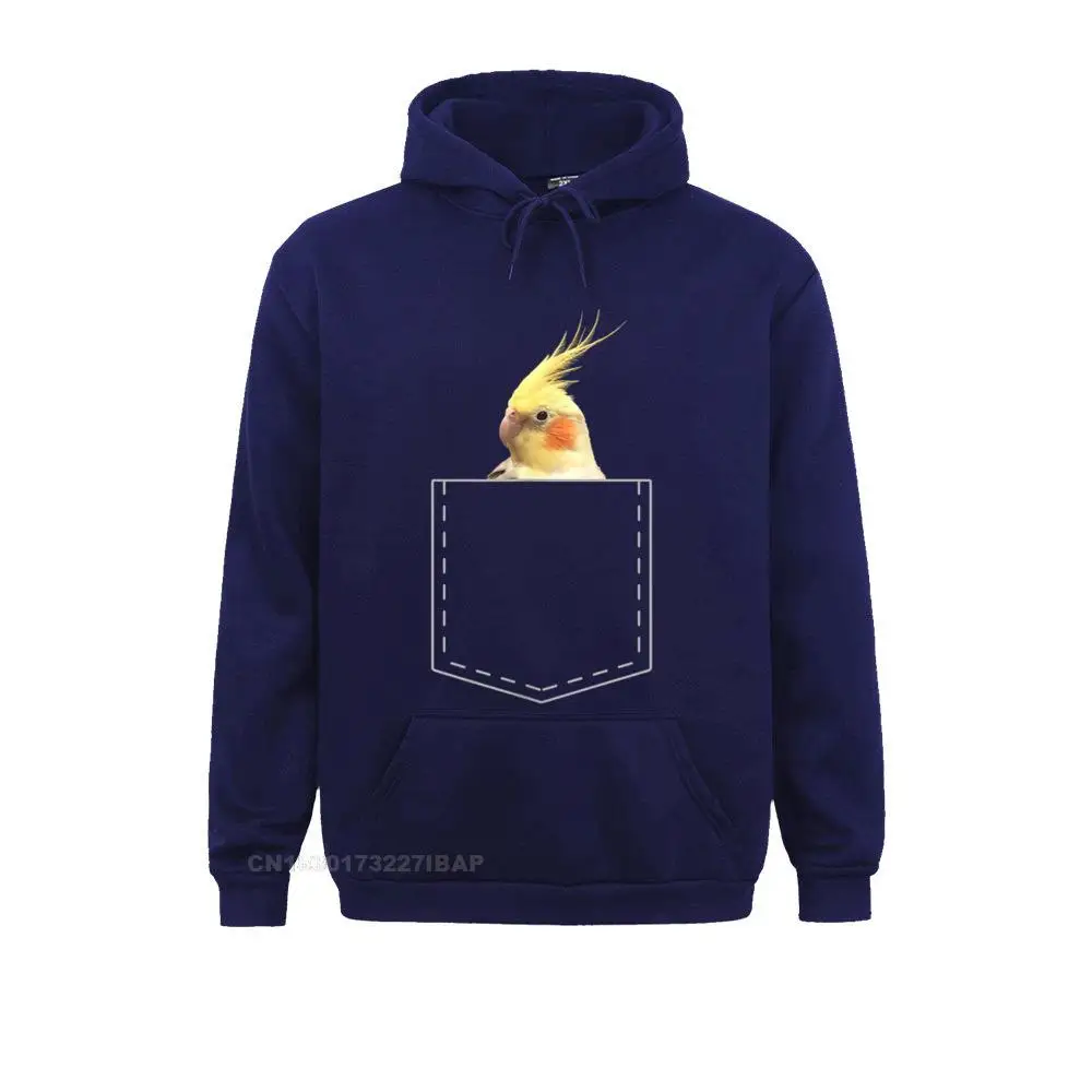 Cute Cockatiel Shirt Funny Pocket Parrot Lover T Shirt Gift Mens Long Sleeve Sweatshirts Comics Hoodies New Design cosie Clothes
