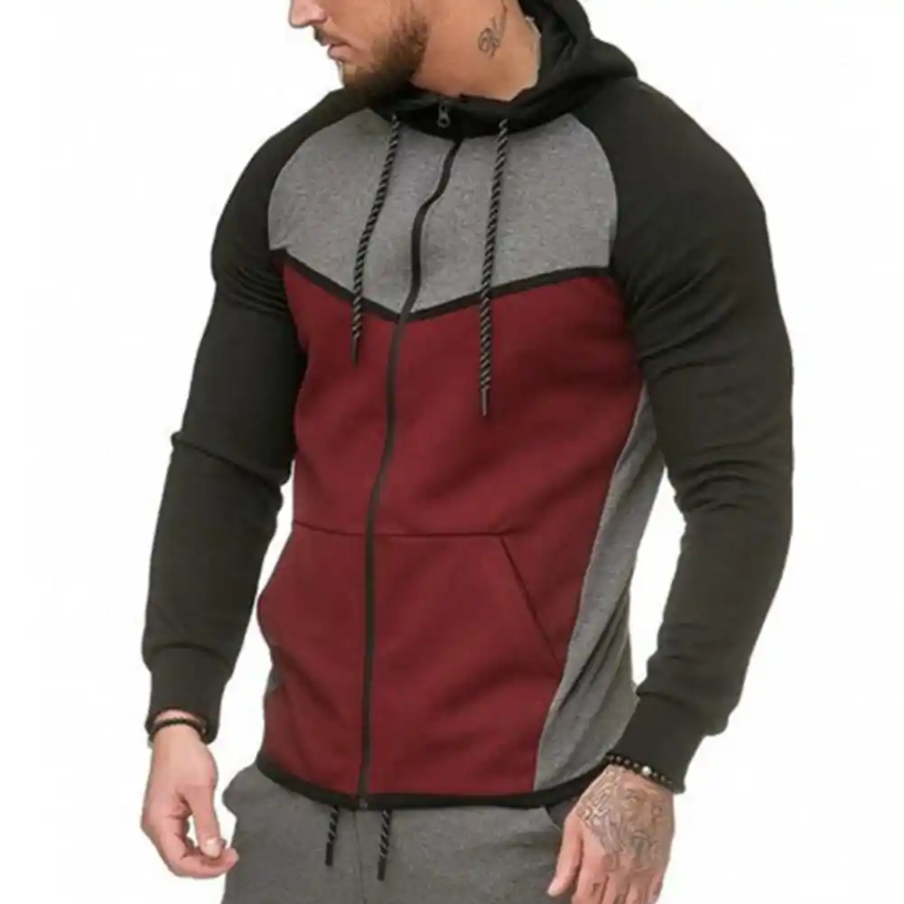 drawstring casual hoodie