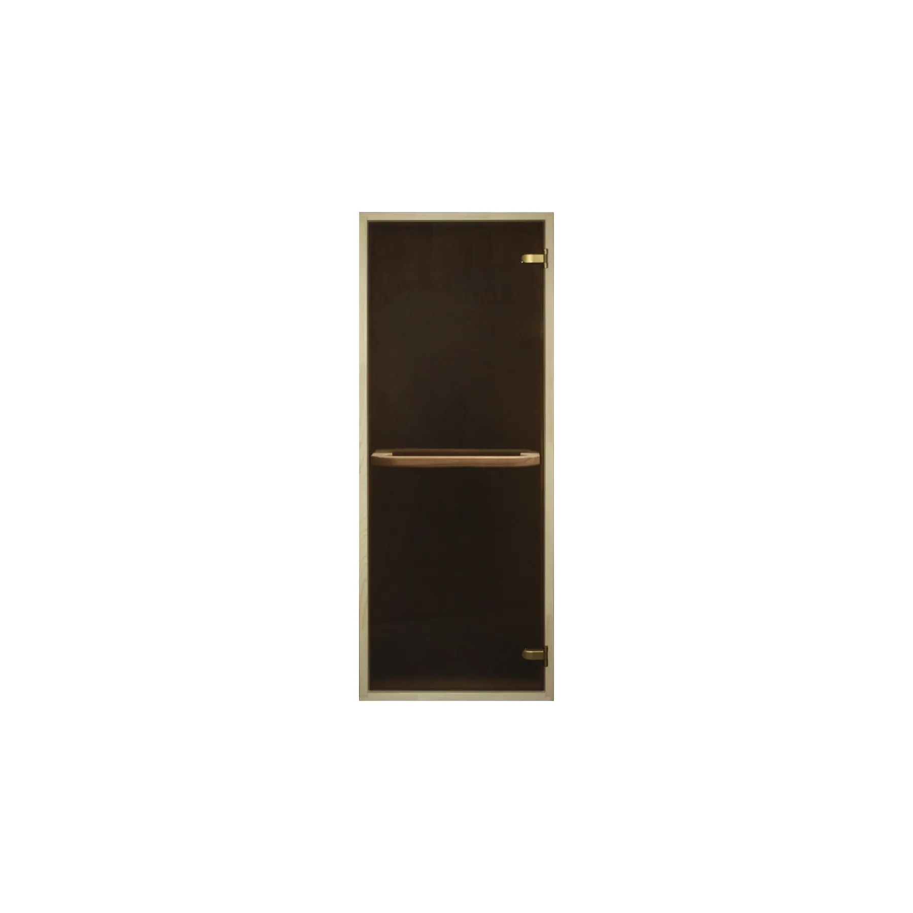 Glass door to the bath and sauna. Bronze Matt. Handle 600 mm | Обустройство дома