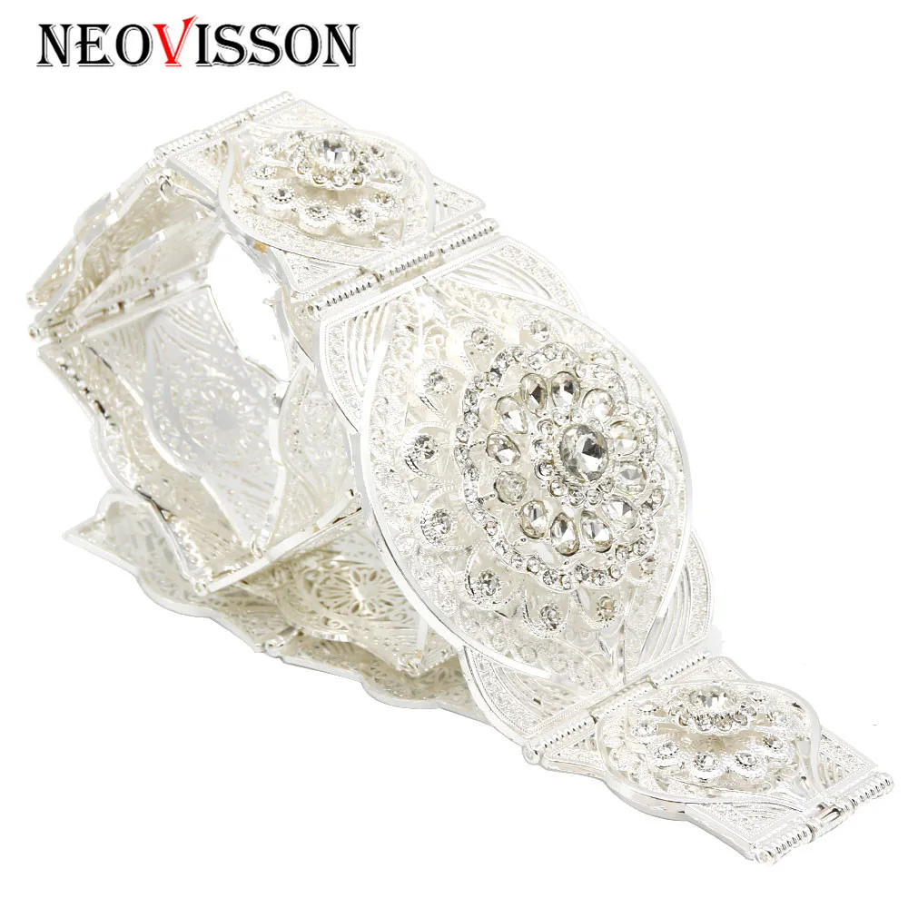 NEOVISSON Morocco шик Caftan Хрустальный пояс для женщин этнические Свадебные украшения для тела голландский Позолоченный Металл поясная цепочка